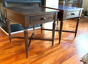 lot 66 image: Pair of Practical Side Tables by Lane