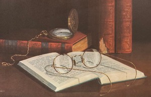 lot 45 image: Framed Still Life Painting Print by William M. Harnett