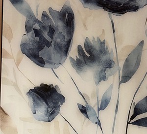 lot 112 image: Hues of Blues Floral Print