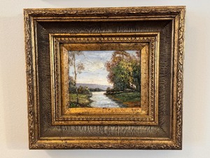 lot 21 image: Two Original Oil on Canvas Paintings in Gorgeous Gilded Frames, Stephano
