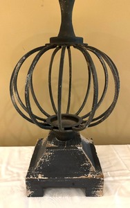 lot 133 image: Decorative Caged Candle Holder