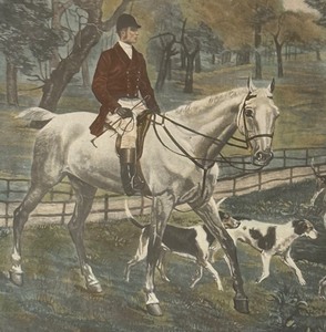 lot 144 image: Going to the Meet Framed Print by Stuart Sindici