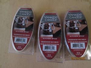 3 yankee candle melts...