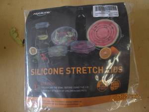 16 pack of silicone stretch lids...