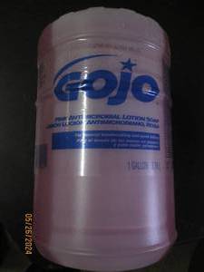 1 gallon of gojo pink lotion soap...