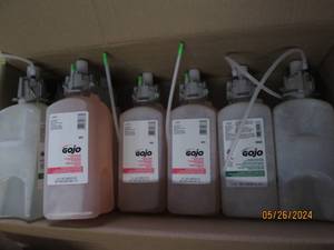 box of gojo foam hand cleaenr...