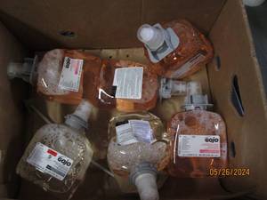box of gojo hand wash...
