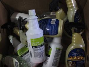 box of cleaners...