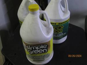 3 -1 gallon jugs of simple green...