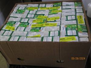 box of expired allergy medincine...