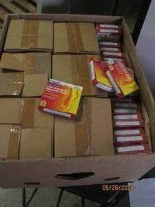 box of expiried one step corn remover pads