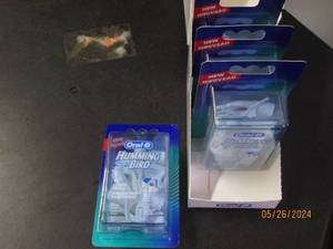 box of 4 oral B humming bird 15 flosser refills per box 60 per lot resale value $45.00 per box of 15