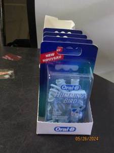 box of 4 oral B humming bird 15 flosser refills per box 60 per lot resale value $45.00 per box of 15