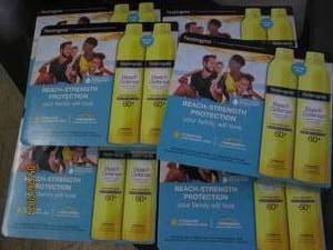 6 2packs of neutrogena beach defense 60 sunscreen
