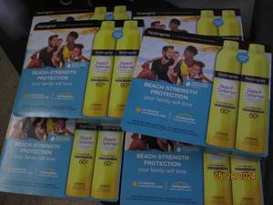 6 2packs of neutrogena beach defense 60 sunscreen