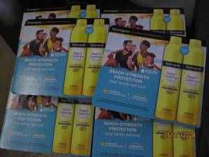 6 2packs of neutrogena beach defense 60 sunscreen