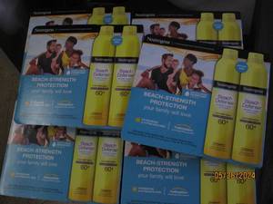 6 2packs of neutrogena beach defense 60 sunscreen