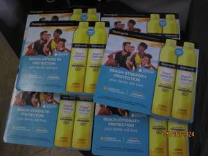 6 2packs of neutrogena beach defense 60 sunscreen