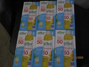 62 packs of alba spf 50 sunscreen...
