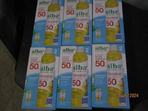 62 packs of alba spf 50 sunscreen...