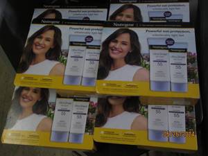 62 packs of neutrogena ultra sheer dry touch spf 55 sunscreen