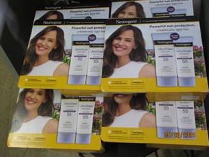 62 packs of neutrogena ultra sheer dry touch spf 55 sunscreen