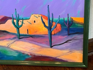 lot 6 image: Framed Downe Burns Original Oil Painting