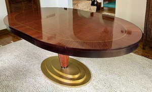 lot 3 image: Lee Weitzman Contemporary Art Deco Style Dining Room Table