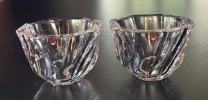 lot 34 image: Pair of Orrefors Residence Crystal Bowls