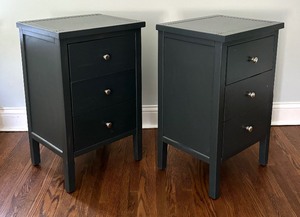 lot 70 image: Pair of Modern Looking Side Tables  Nightstands