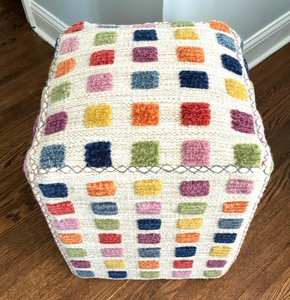 lot 71 image: Gemma Multi Color Side Table  Ottoman