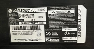lot 72 image: LG 65 Inch TV