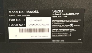 lot 76 image: Visio 31 Inch TV
