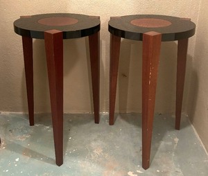 lot 125 image: Pair of Lee Weitzman Accent Tables