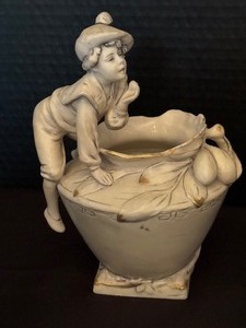 lot 179 image: Two Vintage Royal Dux Art Nouveau Figurines