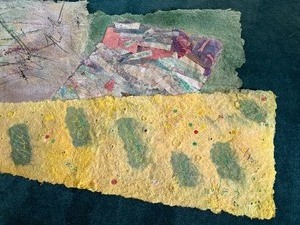 lot 170 image: Original Mixed Media and Textured Paper Abstract Art