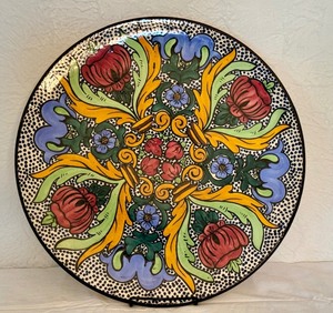 lot 163 image: Large Hand Painted Decorative Platter, Made in Spain