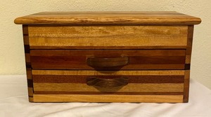 lot 221 image: Amazing Wooden Jewelry Box