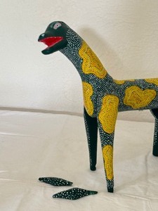lot 181 image: Hand Painted Wooden Artisans of Oaxaca Animal Figurines