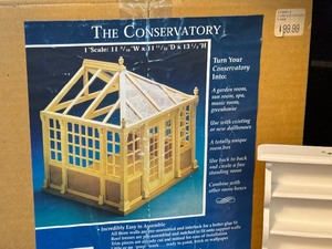 lot 236 image: The Conservatory Model Kit with Miniature Furniture Items