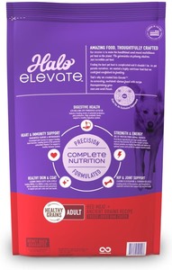 lot 55 image: 20 LBS Bag - Halo Elevate - Puppy Formula Grain-Free Red Meat Recipe Dry Dog Food