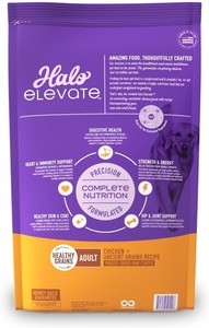 lot 59 image: 20 LBS - Halo Elevate - Healthy Grains Puppy Formula Chicken Recipe Dry Dog Food