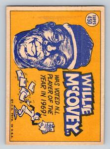 lot 69A image: 1970 Topps Willie McCovey Sporting News #450 Vintage Baseball Card