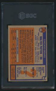 lot 1 image: Walter Payton RC SGC Graded 6 Ex-NM 1976 Topps #148 Vintage Rookie Football Card