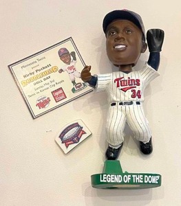 lot 19H image: Kirby Puckett Bobblehead in Box Legend of the Dome Minnesota Twins Baseball