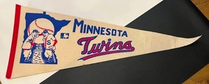 lot 24H image: Minnesota Twins Vintage Baseball Pennant