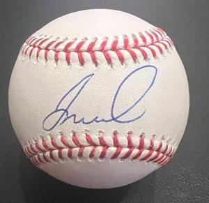 lot 28H image: Jose Miranda Signed Rawlings OMLB Manfred Jr. Baseball with Beckett COA - Minnesota Twins
