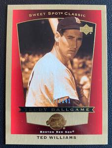 lot 44A image: Ted Williams 1941 2003 Upper Deck Sweet Spot Classic, numbered 14371941, Baseball Card