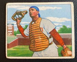 lot 63A image: 1950 Bowamn Bob Scheffing #168 Vintage Baseball Card
