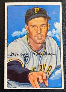 lot 13B image: 1952 Bowman Murray Dickson #59 Vintage Baseball Card